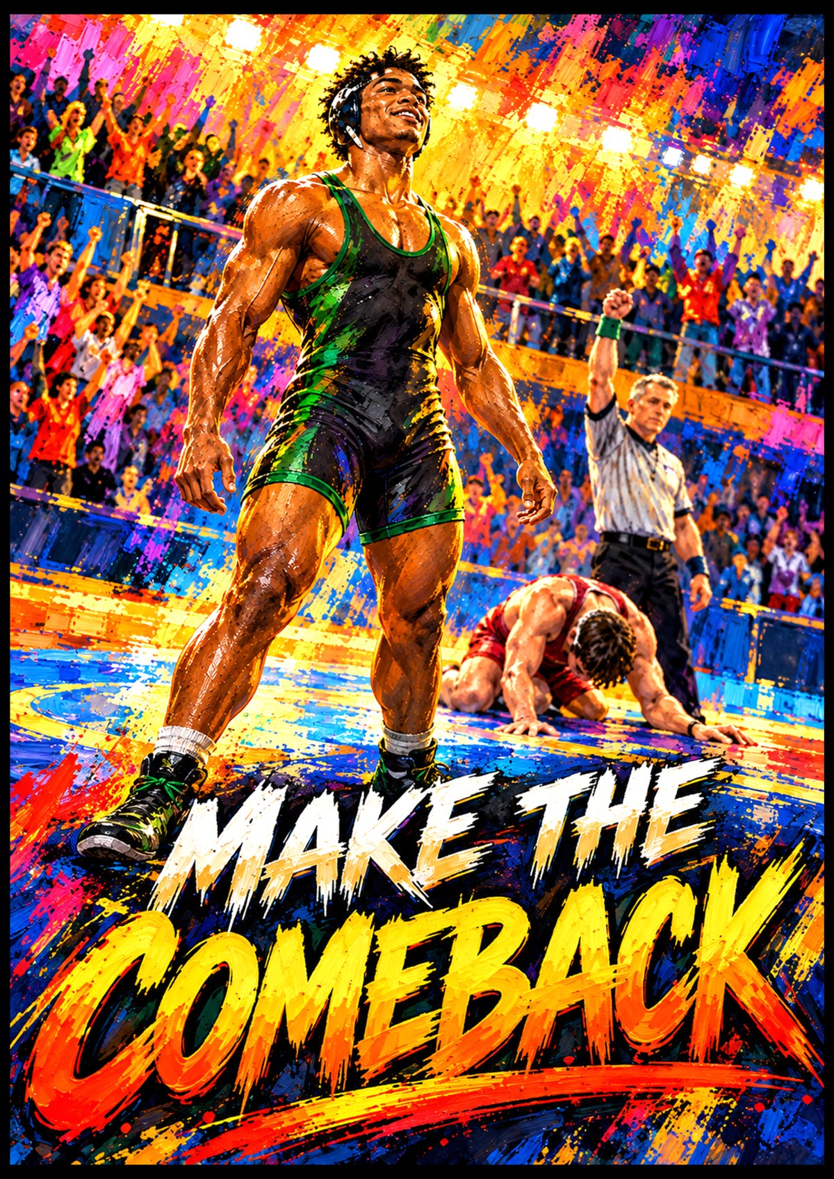 Make the Comeback — LRZ Wrestling Wall Art
