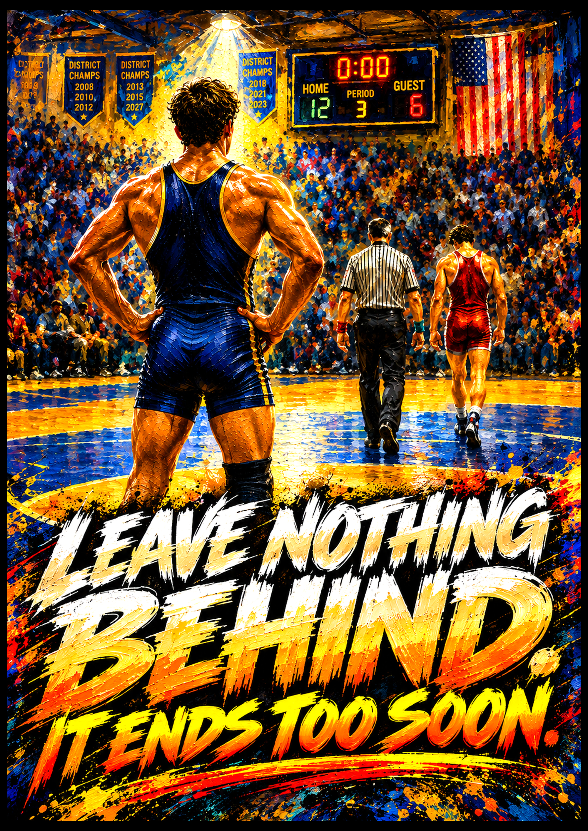 The Last Match — LRZ Sports wrestling wall art
