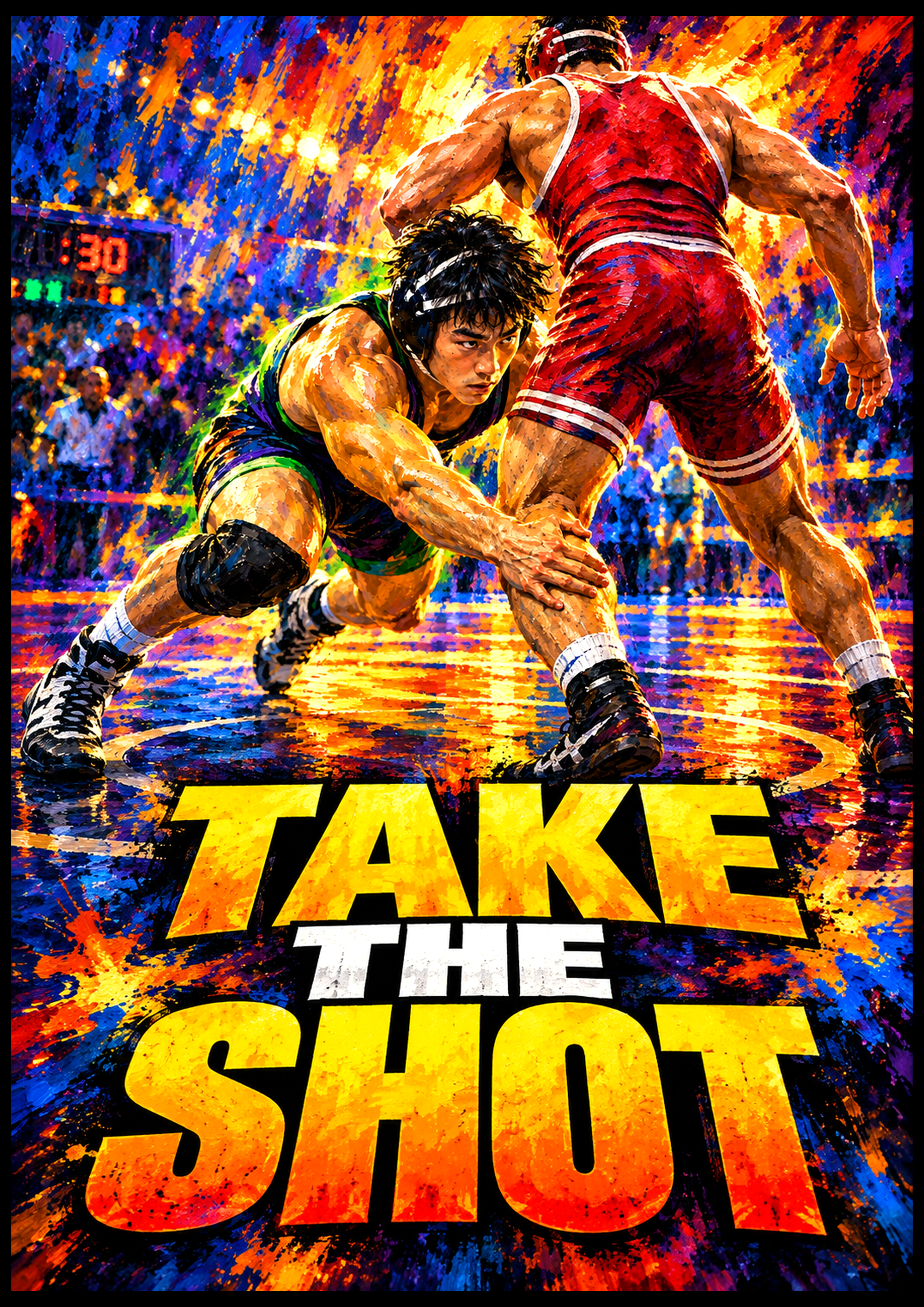 Take the Shot — LRZ Wrestling Wall Art
